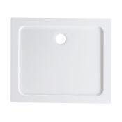 (JL43) 900x760mm Rectangular Ultra Slim Stone Shower Tray. RRP £204.99. Low profile ultra(JL43)(