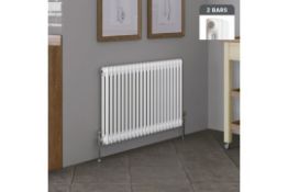 (PC125) 600x628mm White Triple Panel Horizontal Colosseum Traditional Radiator. RRP £415.99. ...(