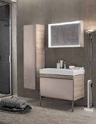 (RR28) KERAMAG CITTERIO HANGING CABINET SIDE HIGH OAK LIGHT. £627.99. 400x1600x371 mm. Compact...((