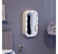 (QP36) LED Hollywood Storage Mirror Discrete storage space includes 4 internal shelves, 60 ear...((