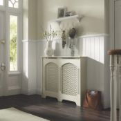(RC86) Cambridge Medium White Radiator cover. RRP £91.99. Suitable for radiators up to: (H)857...