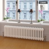 (HM90) 600x812mm White Triple Panel Horizontal Colosseum Traditional Radiator. RRP £443.99.Mad...