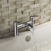 (QQ102) Denver Waterfall Bath Filler Mixer Tap Chrome Plated Solid Brass 1/4 turn solid(QQ102)(