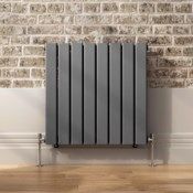 (CC128) 600x595mm XIMAX OCEANUS DESIGNER RADIATOR ANTHRACITE. RRP £249.99. Stylish radiat...