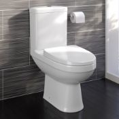Sabrosa II Close Coupled Toilet & Cistern inc Soft Close Seat. 653CCT. Made from White Vitreo...
