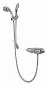 (QP162) Aqualisa Opto exposed high pressure adjustable head shower. RRP £299.99. An(QP162)