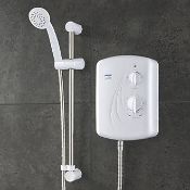 (XL79) Triton Enrich White 10.5kW Manual Electric Shower.Features multiple cable and water entr...(