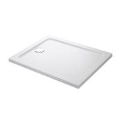 (JL114) 1000x800mm MIRA FLIGHT LOW RECTANGULAR SHOWER TRAY WHITE. RRP £359.99. Made from(JL114)(