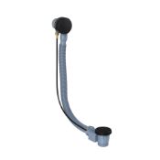 (PC65) Matte Black Pop Up Bath Waste - Overflow Constructed from long-lasting durable zinc wi...(