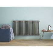 (VD35) 600x1226mm Raw Metal Triple Panel Horizontal Colosseum Traditional Radiator. RRP £549.9...