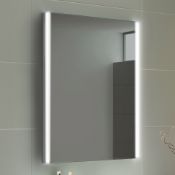 (Z106) 500x700mm Denver Illuminated LED Mirror - Battery Operated. RRP £399.99.Energy saving c...