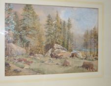 19th c. North American Landscape Watercolour