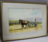 Farming Landscape Watercolour by Derek Williams RBSA