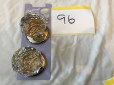 1 Pair Gainsborough Crystal Knob Set