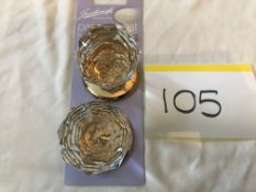 1 Pair Gainsborough Crystal Knob Set