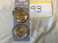 1 Pair Gainsborough Crystal Knob Set
