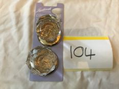 1 Pair Gainsborough Crystal Knob Set