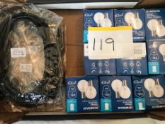 9 Lightbulbs & HDMI Cables