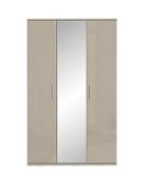 Boxed Item Westbury 3 Doors Wardrobe [Cashmere Gloss] 201X121X55Cm Rrp:£382.0