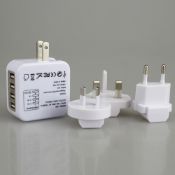 * Trade Lot * 10x Units Universal 4 USB Travel Charger Adaptor Brand New In Carry Case