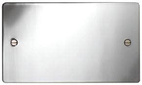 20x Deta 8162SC Blanking Plate 2G Sat Chrome