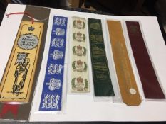 A Collection Of 12 Collectable Vintage Leather Bookmarks.