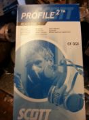 Scott Profile 2 Half Mask Respiratory Face Mask WITH set of FILTER Size - small