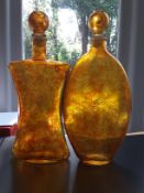 A Pair Of Murano Glass Decanters