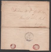 Hawaii / Mexico 1838 Entire Whaling Letter (small faults) headed 