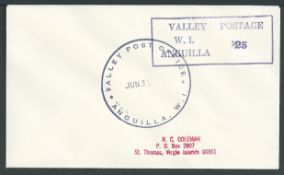 Anguilla 1968 Covers to the U.S. Virgin Island with boxed 