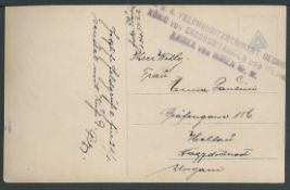 Austria c. 1915 Picture Post Card with the unusual unit cachet