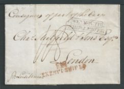 Great Britain - Ship Letters - Weymouth 1837 Entire to London endorsed 