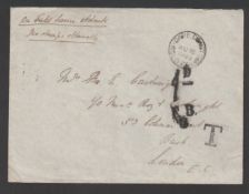 Gold Coast 1900 (Aug 16)Stampless cover to London endorsed 