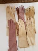 Vintage Ladies Leather Gloves
