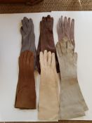 Vintage Ladies Leather Gloves