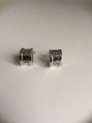 Gucci 18Ct White Gold Icon Twirl Stud Earrings