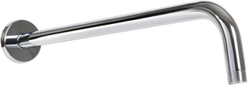 (WE1006) 400mm Fixed Shower Head Arm Wall Mounted Modern Stainless Steel. Crafted from durable ...