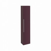 (LV71) Keramag iCon 1800mm Burgendy high gloss Side Cabinet Unit.RRP £759.99.Add a pop of colo...