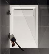 (LV101) Keramag 1400x900mm Opale White Shower Tray. RRP £1,495.99.Opale is sober, slender and ...