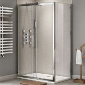 Twyfords 1200x800mm - 8mm - Premium EasyClean Sliding Door Shower Enclosure.RRP £599.99.8mm Ea...