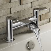 (LV51) Waterfall Bath Filler Mixer Tap Chrome Bathroom Lever Faucet. Chrome plated solid brass...