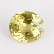 GFCO Certified 1.20 ct. Vivid Greenish Yellow Chrysoberyl - Sri Lanka
