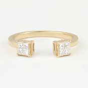 14 K / 585 Yellow Gold Diamond Ring