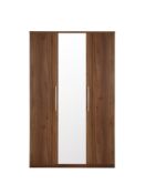 Boxed Item Prague 3 Doors Wardrobe [Walnut] 202X123X53Cm Rrp:£346.0