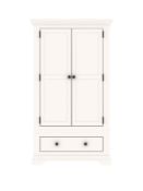 Boxed Item Ideal Home Normandy 2 Doors 1 Drawers Wardrobe [White] 193X112X58Cm Rrp:£754.0