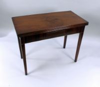 Late Georgian Inlaid Mahogany Card Table