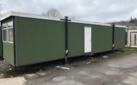 40' x 10' Timber Textured Portable Cabin