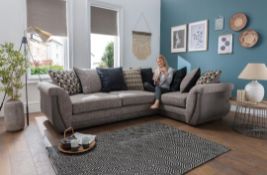 Brand New Maize Corner Sofa In Brown/Biscuit