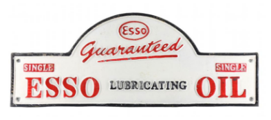 Esso Domed Wall Plaque