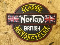 Norton Classic Wall Plaque